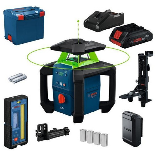 Ротационен лазер BOSCH GRL18V-4-34CVG Set