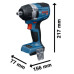 Акумулаторен ударен гайковерт BOSCH PRO GDS 18V-750 - Solo