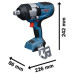 Акумулаторен ударен гайковерт BOSCH PRO GDS 18V-1600H - Solo