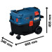 Прахосмукачка за сухо и мокро изсмукване BOSCH GAS12-25LS