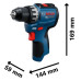 Акумулаторен винтоверт BOSCH GSR 12V-31 2x2.0 Ah + куфар L-BOXX + битове