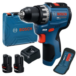 Акумулаторен винтоверт BOSCH GSR 12V-31 2x2.0 Ah + куфар + битове