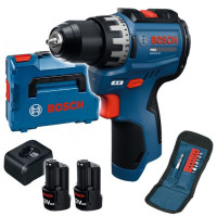 Акумулаторен винтоверт BOSCH GSR 12V-31 2x2.0 Ah + куфар L-BOXX + битове