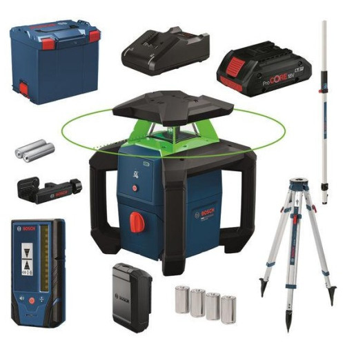 Ротационен лазер BOSCH GRL18V-3-31G Set