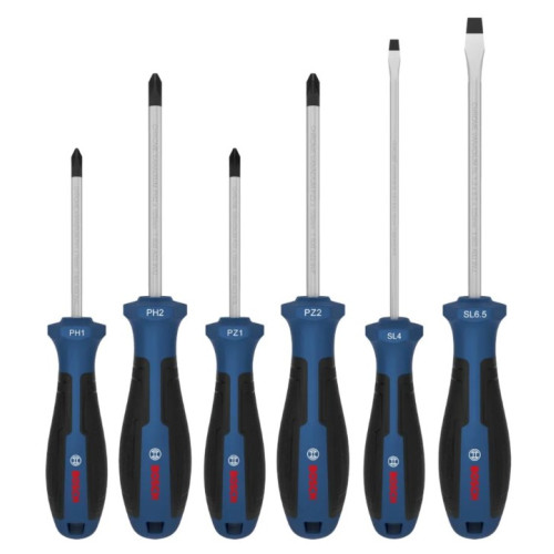 Комплект отвертки BOSCH PRO 1600A039PH, PH, PZ, SL, 6 части