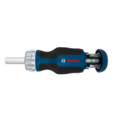 Къса отвертка с тресчотка и битове Bosch 1600A039PW 7 части