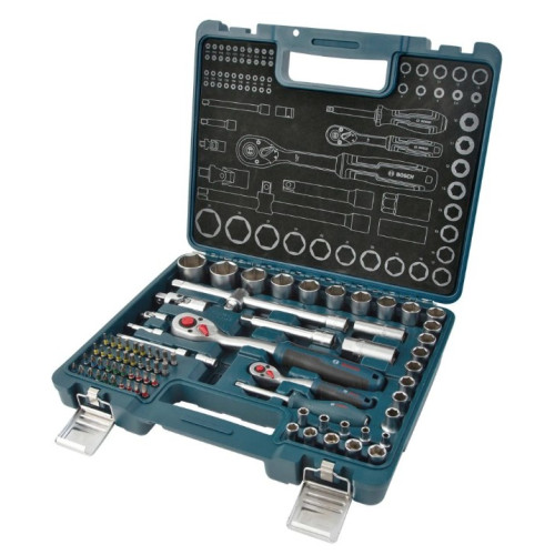 Гедоре комплект Bosch 1600A03AD0, ¼", ½", 80 части