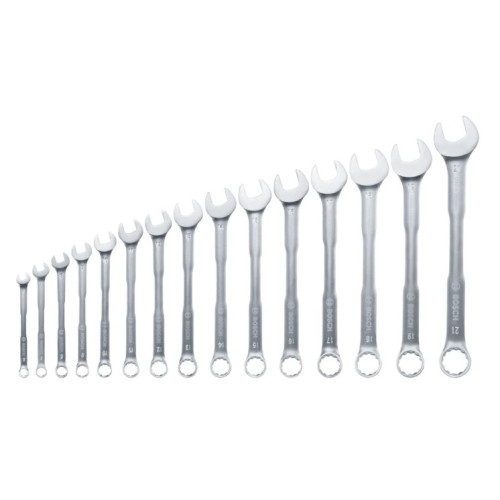 Комплект звездогаечни ключове Bosch 1600A03AH5, 6 - 21 мм, 15 броя