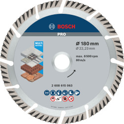 Диамантен диск BOSCH PRO Multi Material 180 mm