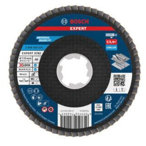 Ламелен диск BOSCH EXPERT X782 прав 115 mm G40 X-Lock Ламелен диск BOSCH EXPERT X782 прав 115 mm G40 X-Lock