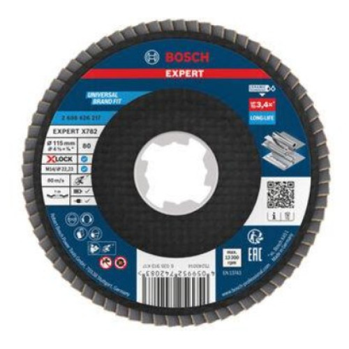 Ламелен диск BOSCH EXPERT X782 прав 115 mm G80 X-Lock