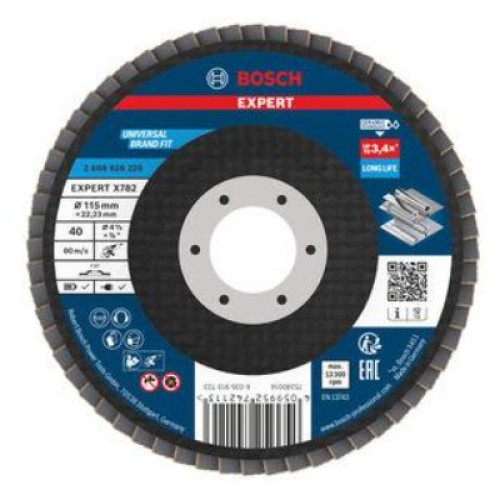 Ламелен диск BOSCH EXPERT X782 прав 115 mm G40 Ламелен диск BOSCH EXPERT X782 прав 115 mm G40