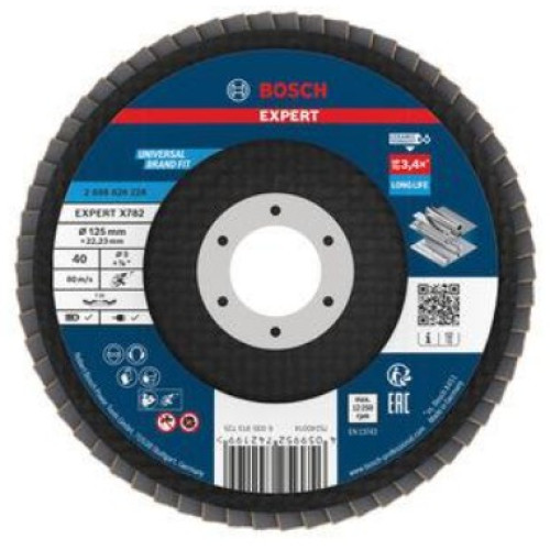 Ламелен диск BOSCH EXPERT X782 скосен 125 mm G40