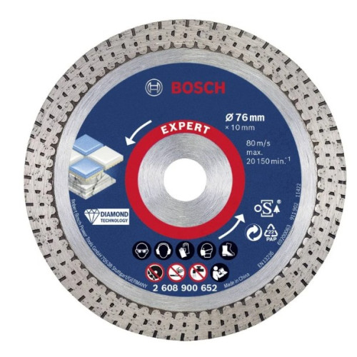 Диамантен диск за рязане BOSCH EXPERT HardCeramic 76 x 10 x 1,5 x 10 mm