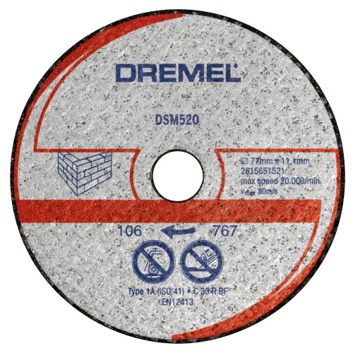 Диск за рязане на зидария DREMEL DSM520 - 2 броя