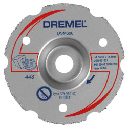Универсален карбиден диск за рязане чрез потапяне DREMEL DSM600 Универсален карбиден диск за рязане чрез потапяне DREMEL DSM600