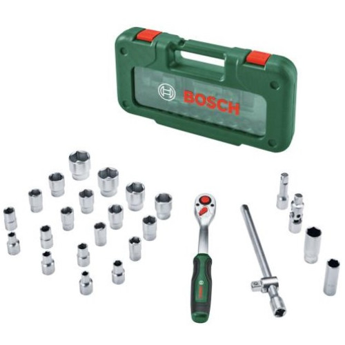 Комплект тресчотка 1/2" BOSCH - 26 части