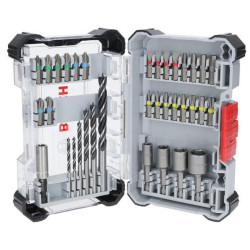 Комплект битове BOSCH Extra Hard и свредла PRO Wood, 35 части