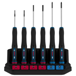 Комплект прецизни отвертки BOSCH PRO PH/SL - 6 броя Комплект прецизни отвертки BOSCH PRO PH/SL - 6 броя