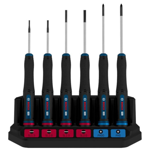 Комплект прецизни отвертки BOSCH PRO PH/SL - 6 броя Комплект прецизни отвертки BOSCH PRO PH/SL - 6 броя
