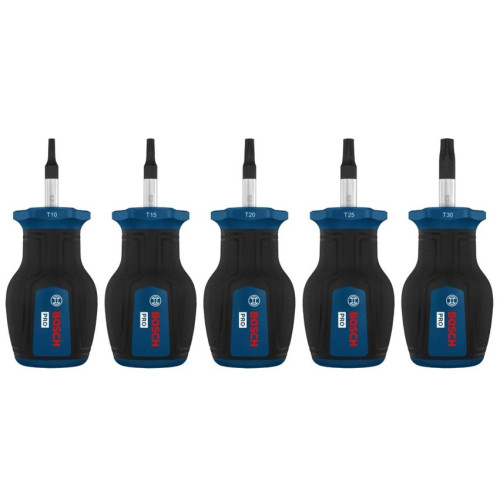 Комплект къси отвертки BOSCH PRO TX - 5 броя