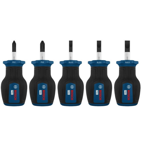 Комплект къси отвертки BOSCH PRO PH/SL - 5 броя