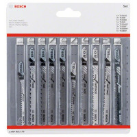 Комплект ножчета за прободен трион, BOSCH Clean Precision, 10 броя Комплект ножчета за прободен трион, BOSCH Clean Precision, 10 броя