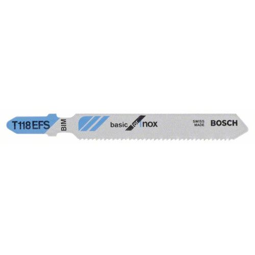 Ножчета за прободен трион BOSCH T 118 EFS Basic for Inox Ножчета за прободен трион BOSCH T 118 EFS Basic for Inox