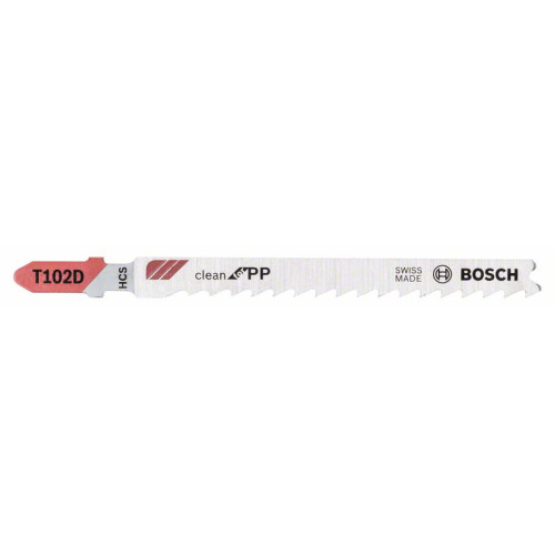 Ножчета за прободен трион BOSCH T 102 D Clean for PVC - 3 броя Ножчета за прободен трион BOSCH T 102 D Clean for PVC - 3 броя