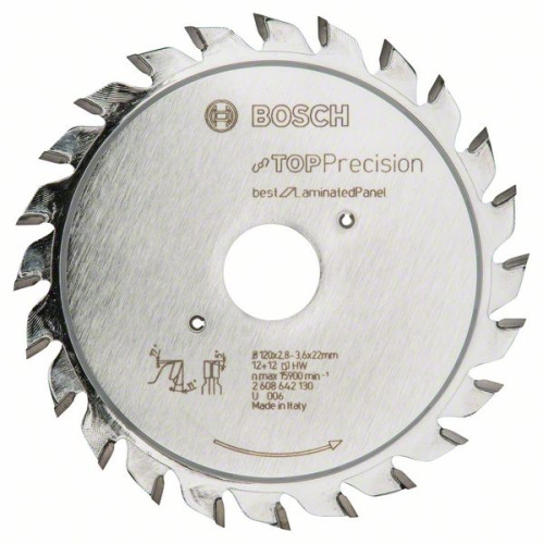 Диск за циркуляр BOSCH Top Precision Laminated Panel , 120 mm Диск за циркуляр BOSCH Top Precision Laminated Panel , 120 mm