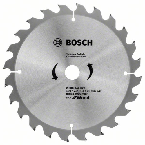 Диск циркулярен BOSCH ECO, 190 mm Диск циркулярен BOSCH ECO, 190 mm