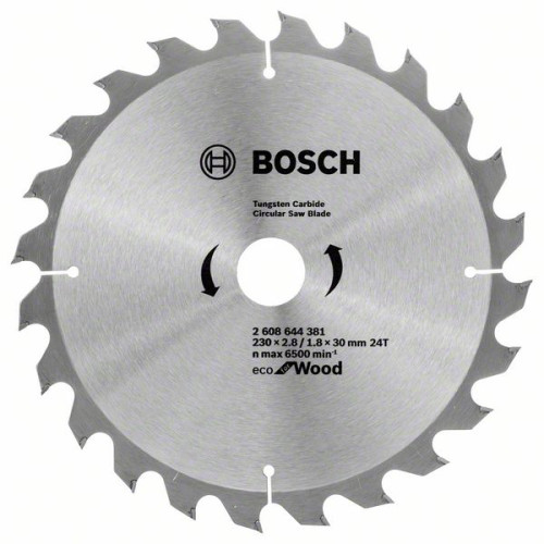 Диск за циркуляр BOSCH ECO за дърво 230 mm 