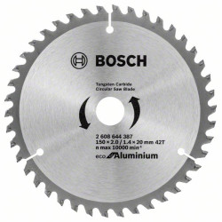 Диск за циркуляр Eco for Aluminium BOSCH 150 mm