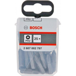 Комплект битове BOSCH Extra Hard PH2 - 25 mm Комплект битове BOSCH Extra Hard PH2 - 25 mm