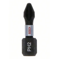 Накрайник BOSCH Impact Control PH2, 25 броя - 25 mm Накрайник BOSCH Impact Control PH2, 25 броя - 25 mm
