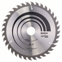 BOSCH Optiline Wood циркулярен диск, 210 mm - 36 зъба   BOSCH Optiline Wood циркулярен диск, 210 mm - 36 зъба