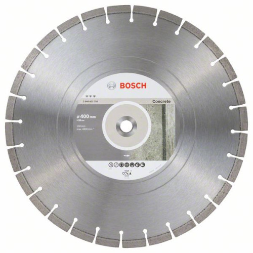 Диамантен диск BOSCH Best for Concrete 400/20 mm