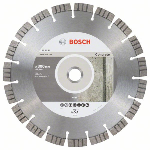 Диамантен диск BOSCH Best for Concrete 300/25,4 mm Диамантен диск BOSCH Best for Concrete 300/25,4 mm