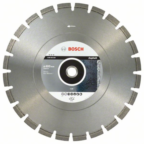 Диамантен диск BOSCH Best for Asphalt 400/25,4 mm