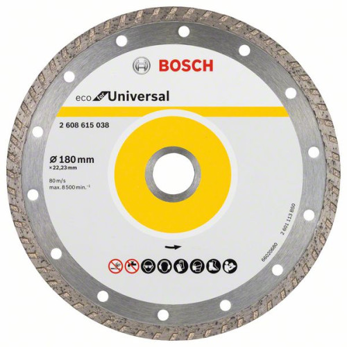 Диамантен диск BOSCH Turbo ECO 180 mm Диамантен диск BOSCH Turbo ECO 180 mm
