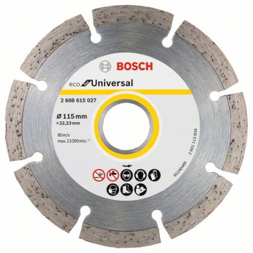 Диамантен диск BOSCH ECO for Universal 115 mm 10 броя Диамантен диск BOSCH ECO for Universal 115 mm 10 броя