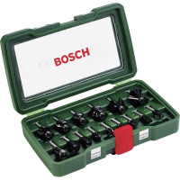 Комплект BOSCH фрезери 15 части  Комплект BOSCH фрезери 15 части