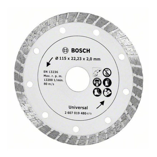 Диамантен диск BOSCH Turbo D115 mm