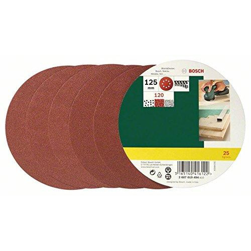 Комплект шкурки за ексцентършлайф BOSCH D125, K120 - 25 части Комплект шкурки за ексцентършлайф BOSCH D125, K120 - 25 части