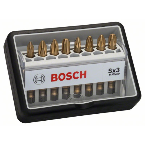 Комплект битове BOSCH Sx Max Grip 8 части Комплект битове BOSCH Sx Max Grip 8 части