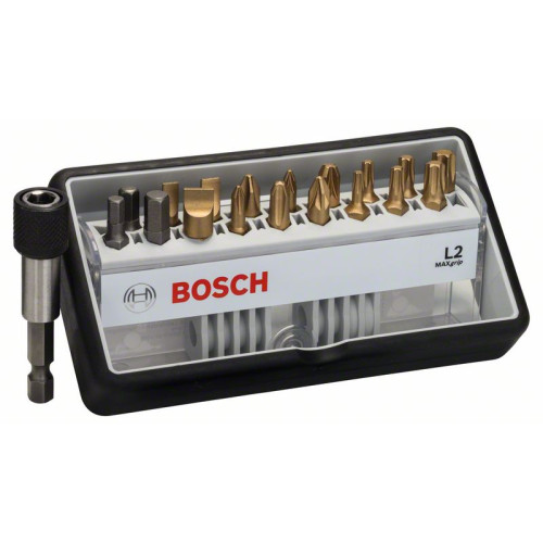 Комплект битове BOSCH L Max Grip 19 части