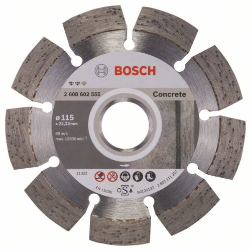 Диамантен диск BOSCH Expert for Concrete 115 mm Диамантен диск BOSCH Expert for Concrete 115 mm