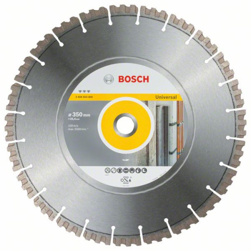 Диамантен диск BOSCH Best for Universal 350x25,4 mm Диамантен диск BOSCH Best for Universal 350x25,4 mm