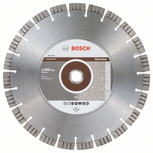 Диамантен диск BOSCH Best for Abrasive 350x25,4 mm