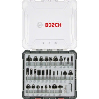 Комплект смесени фрезери BOSCH с опашка 6 mm - 30 броя Комплект смесени фрезери BOSCH с опашка 6 mm - 30 броя